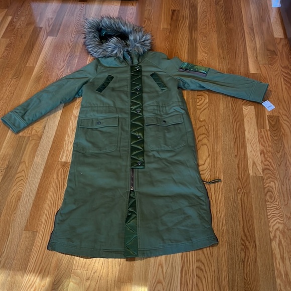 NWT Free People We The Free Farrah Military Parka Long Coat size Small - Picture 5 of 16